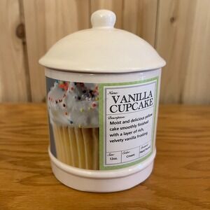 Chesapeake Bay‎ Candle Vanilla Cupcake 12oz Scented Ceramic Jar Lid Unused